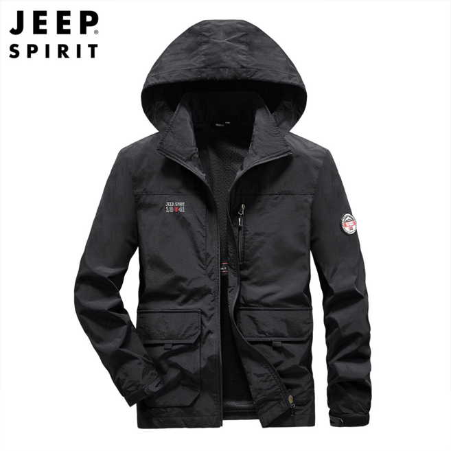지프스피릿 남성용 후드점퍼 멀티포켓 캐주얼재킷 바람막이 자켓 JP6339