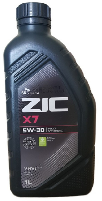 오일마트 SK 지크 ZIC X7 5W30 1리터 SQ 합성 가솔린엔진오일 최신 SQ등급으로 업그레이드, 1L, 1개