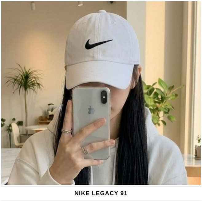 [ 오늘출발 ] 나이키 모자 레거시91 테크 드라이 핏 데일리 캡 씨밀레 패드 증정, 1개, 화이트
