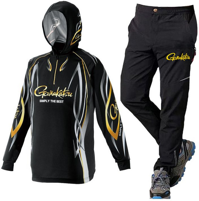 지피아 빅사이즈 여름 낚시복 바다 세트 낚시 긴팔 의류 자외선 차단 통기성 //////, 6XL, N. 24새로운후드슈트블랙