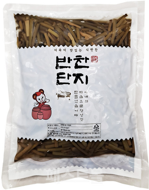 반찬단지 마늘쫑지 절임, 1kg, 1개