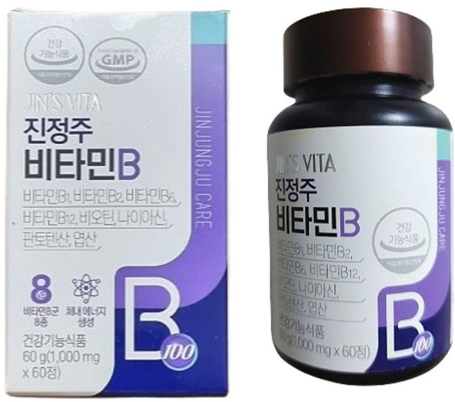 진정주 비타민비 비타민B, 진정주 비타민B 1박스, 1박스, 60정