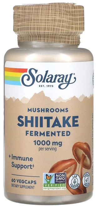 솔라레이 발효 표고버섯 1000mg 베지 캡슐 60정(캡슐 1정당 500mg), 1개, 60정 - 쿠팡