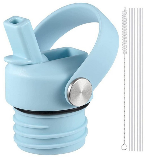 RRegeny Hydro Flask 표준 입구용 빨대 뚜껑 빨대가 있는 하이드로플라스크 입구 54.9 (21 24 온스) 스포츠 플렉스 캡 물병 액세서리 교체용 뚜껑 상단., 빗방울 난초