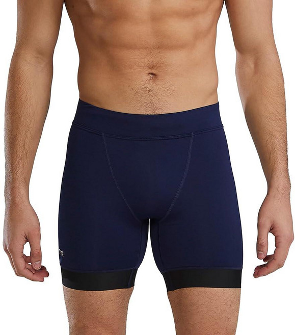 TYR 남성용 Durafast 엘리트 운동 재머 수영복 블랙/로고 32