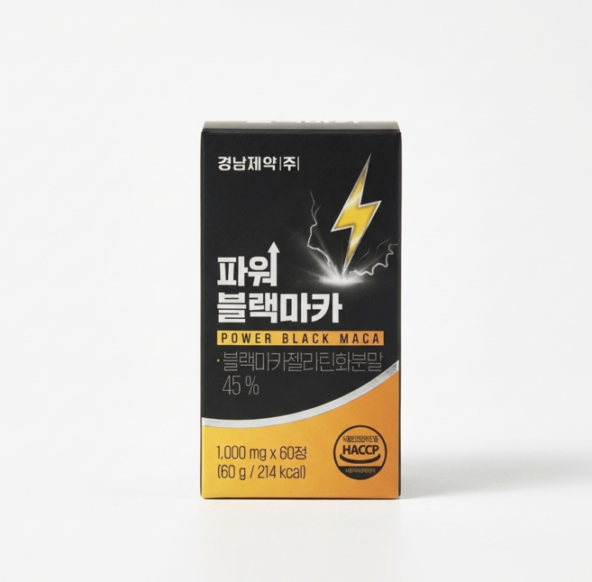 경남 파워 블랙마카 1000mg 엘아르기닌 스테미너 활력회복, 1개, 60정