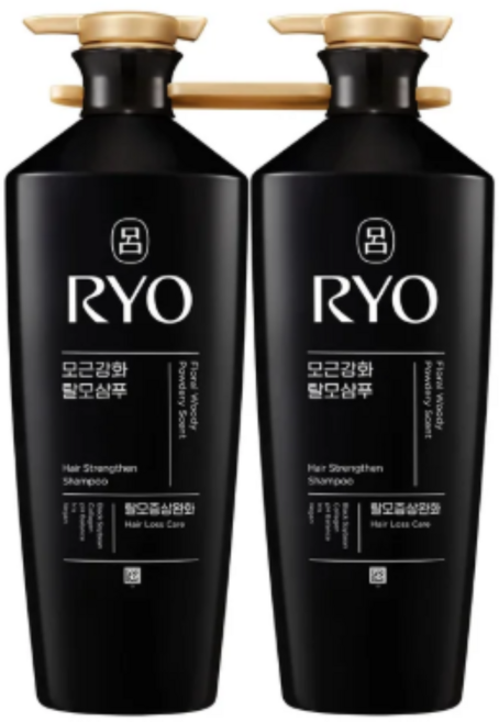 려 흑운 볼륨&모근강화 샴푸 820ml x 2, 2개