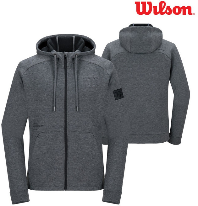 (나무) 윌슨 TPWS_5831 그레이 후드점퍼 트레이닝져지 테니스 등산 운동복 단체복