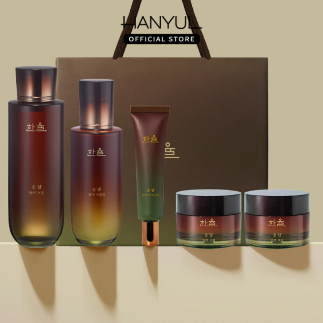 [내일도착/크림더블증정]한율 송담 탄력 기초 세트(스킨+에멀전+아이크림+크림2개), 1개