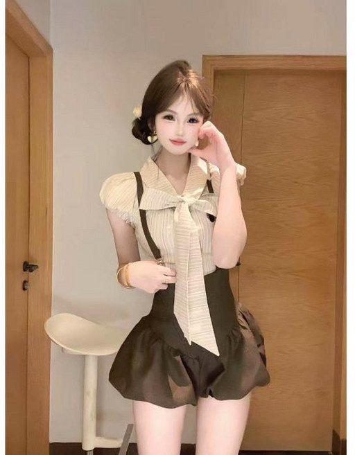 女款休閒套裝 韓系 學院風 日常穿搭