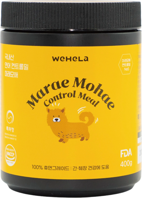 마래모해 국내산 컨트롤밀 강아지 간식 져키 트릿 노즈워크 기능성 간식, 1개, 400g, 연어