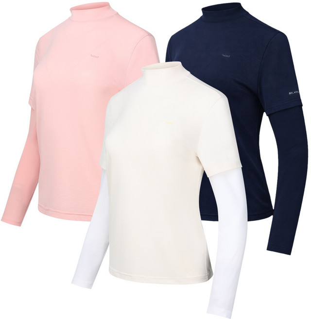 BFL 여성 냉감 반목 쿨티 프리미엄 팔토시 쿨티셔츠 골프웨어 아웃도어 등산 작업복