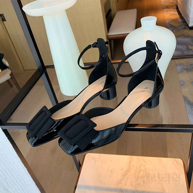 스틸레토 리본 슬링백 구두 패션 캐주얼 데일리룩 편안한