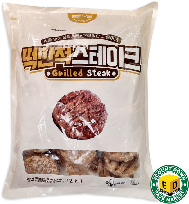 맘모스 떡산적스테이크(60gx약34개입) 2kg, 1개