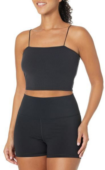 Alo Yoga 여성용 가디스 골지 반두 탱크 탑 108447