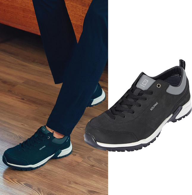 콜핑 공용 사계절 코어스텝 천연소가죽 경등산화 젠틀 KVM1381U