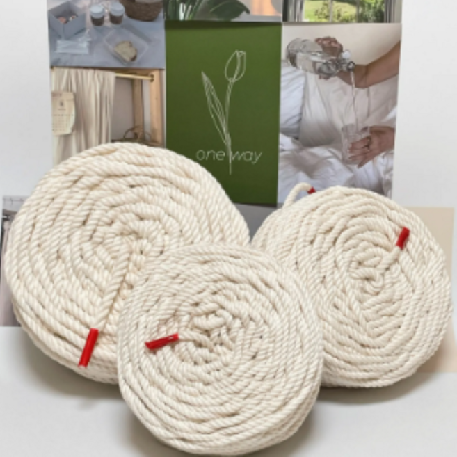 풀기 쉬운 볼사 고양이 스크래쳐 면줄 면로프 6 8 10 mm / 80M, 아이보리, 1개