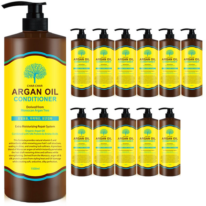 샤샤 약산성 아르간 오일 헤어 컨디셔너 12개(1BOX), 1.5L, 12개
