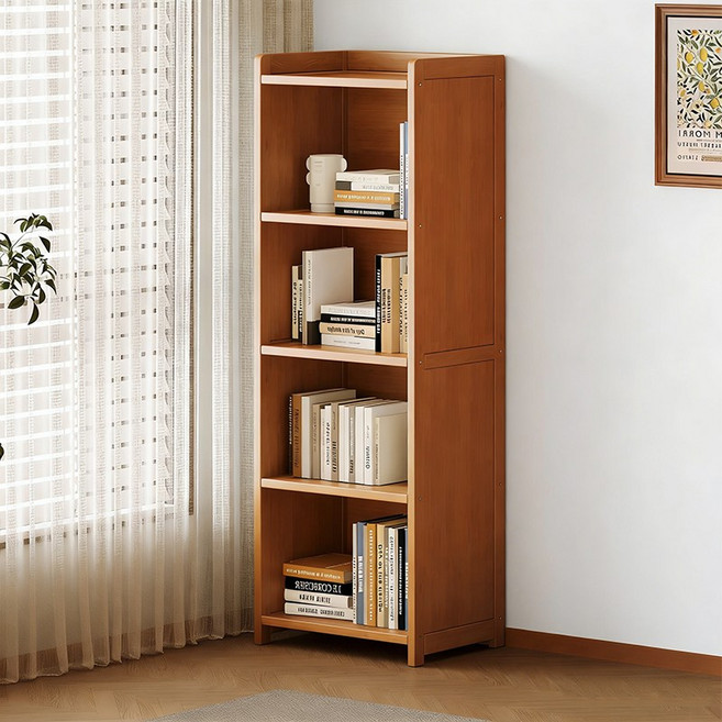 가남 모던 심플 가정용 책장 수납 선반 책장 실용, 5단, 브라운