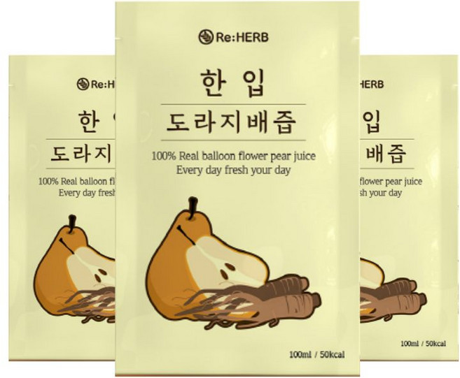 물 한방울 넣지않고 갈아만든 국내산 한입 도라지배즙 3L, 30팩, 100ml