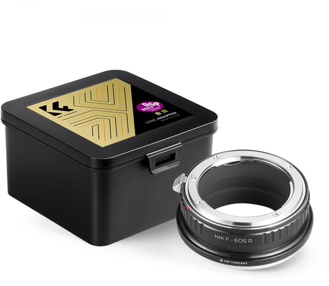 KnF NIK-EOS R 렌즈변환 어댑터 니콘 Ai 렌즈 >> 캐논 RF 바디 - 내부무반사코팅 - Nikon Ai Lens to Canon EOS-R adapter, 1개