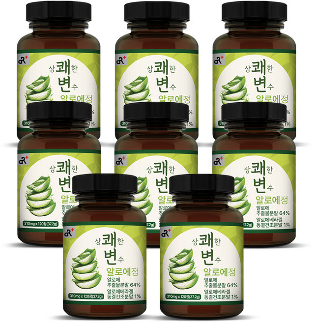 상쾌한 변수 알로에정 120정, 8개, 37.2g