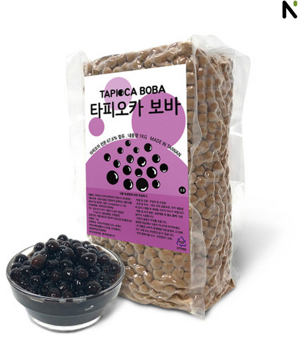 네이쳐티 타피오카 보바 2.0 타피오카펄, 1kg, 1개입, 1개