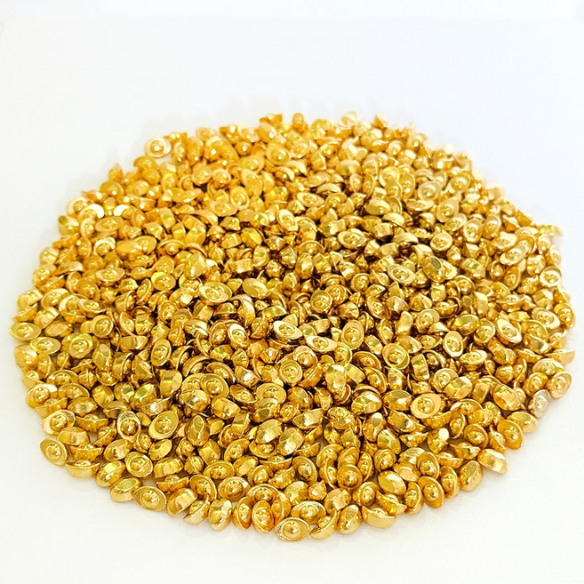 招財擺件 琉璃 迷你 沙金 聚財小物 聚寶盆補財庫【聚寶小舖】, 小元寶(30顆)