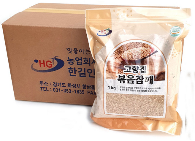 고향집 볶음참깨 - 업소용 볶은참깨, 10개, 1kg