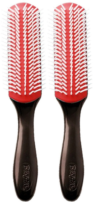 덴맨 헤어 브러쉬 헤어빗 볼륨 여행 휴대용 머리빗 단발 헤어 DENMAN D3, 브라운, 2개