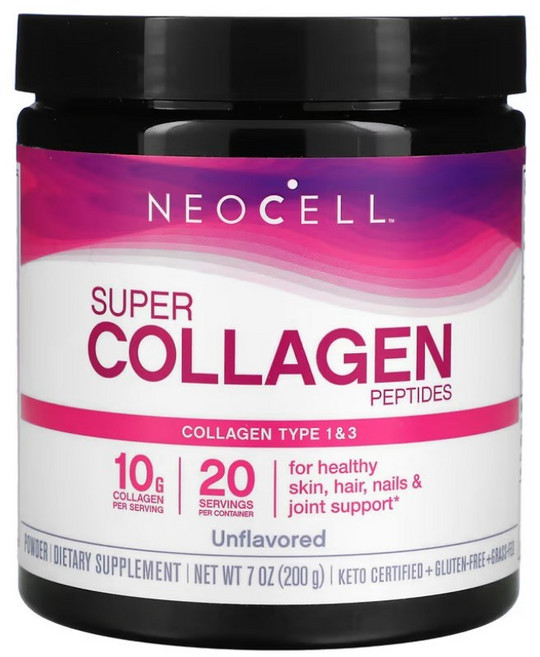 NeoCell 콜라겐 파우더 영양제 Super Collagen Powder 198g, 1개