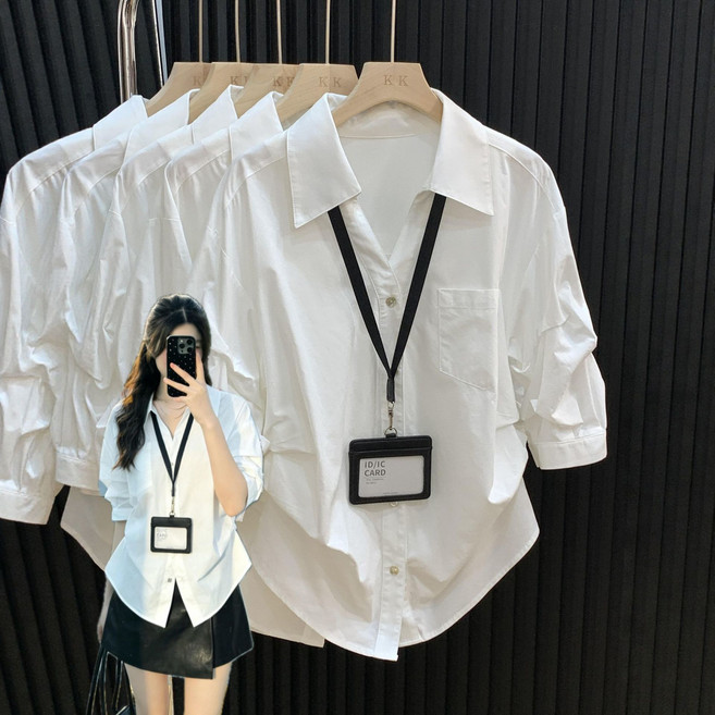 法式翻領襯衫女