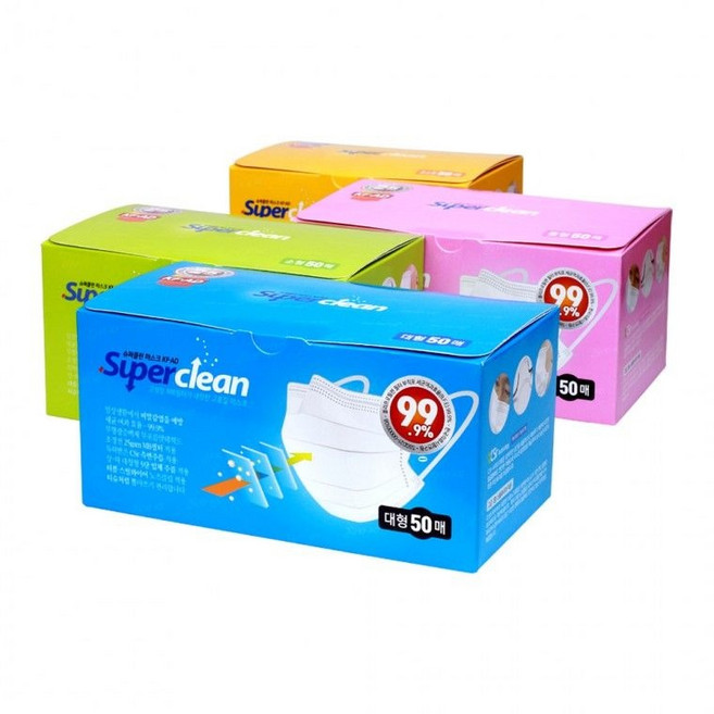 3Q KF-AD 덴탈마스크 비말차단 일회용 50매 귀편한 숨쉬기편한 마스크, KFAD99.9 1P형-대