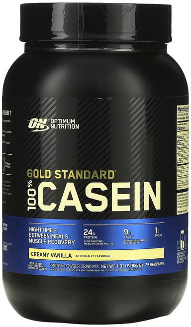 옵티멈뉴트리션 골드 스탠다드 카제인 크리미 바닐라, 825g, 1개