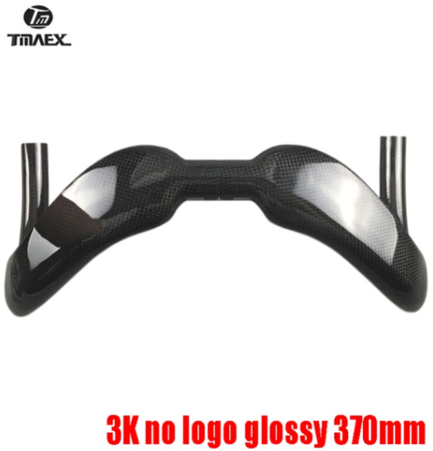 자전거 MTB 싸이클 핸들바 새로운 유형 벤트 바 트랙 바 CarbonHandlebar, 3k 글로시 370mm, 1개, 01 3k glossy 370mm