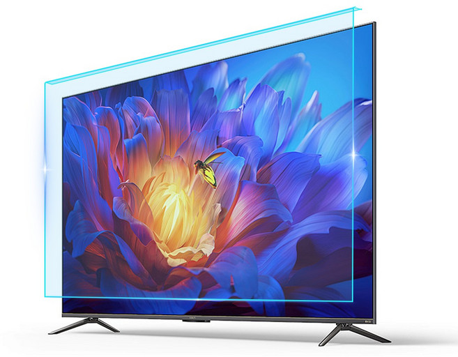 BaiLian 거치식TV보호기 파손방지 화면보호기 블루라이트 차단 시력보호 40~65인치 (TV필터), 1개, TV보호기 40인치(920mm*530mm)