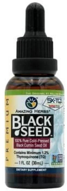 Amazing Herbs 어메이징 허브 블랙 커민 씨드 오일 30ml 영양제, 1, 30 - 쿠팡