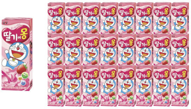 남양유업 딸기에몽 (멸균) (), 24개, 180ml