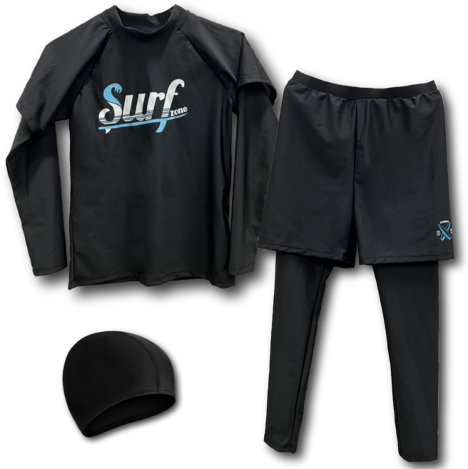 써핏 주니어 래쉬가드 수영복 3종 세트