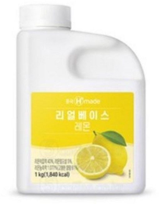 흥국 리얼베이스 레몬 1kg (냉장), 1개