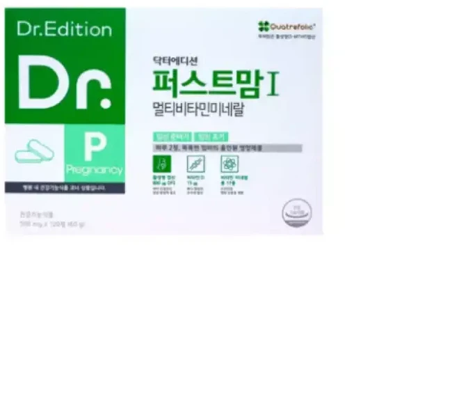 닥터 퍼스트맘1 활성형엽산800 임신준비영양제 예비엄마선물 똑똑한엄마 120정 x 2개