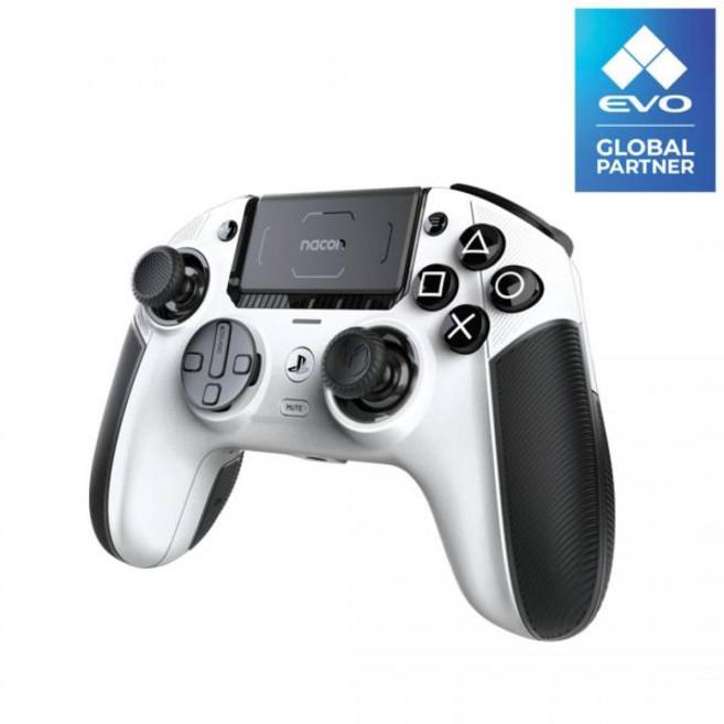 NACON Revolution 5 Pro 공식 라이선스 PlayStation 무선 게임 컨트롤러 PS5PS4PC용 홀 효과 트리거 스톱 매핑 가능한 버튼 블루투스 오디오, Black & White, 1개
