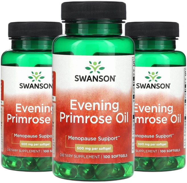 2+1 스완슨 달맞이꽃 오일 500mg 소프트젤 100정, 3개 - 쿠팡