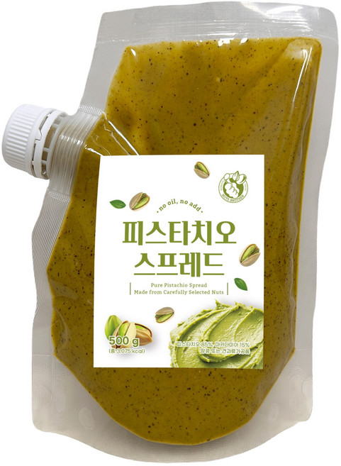 너츠브라더 피스타치오 오리지널 스프레드 잼 버터무첨가 페이스트, 1개, 500g