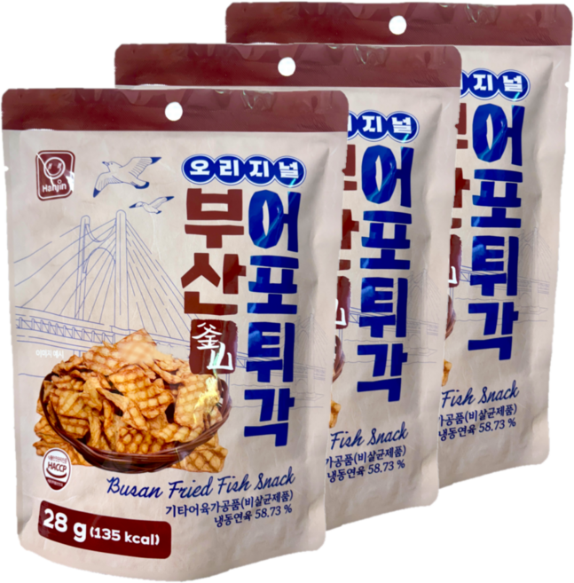 한진식품 추억의 부산 어포 튀각, 3개, 28g