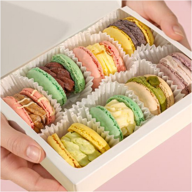 [널담] [고식이섬유 디저트] 4.5cm 높이 뚱카롱 마카롱 8구 1BOX 사랑/감동 2종 택1(맛 16가지), 마카롱 선택:감동 세트 8구 1박스, 상세 설명 참조