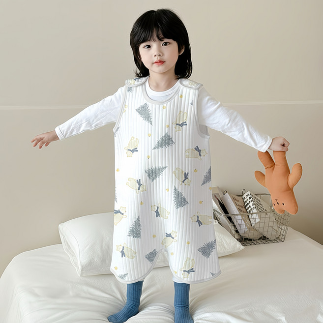 HO-OH 아기 수면조끼 아동용 유아 순면 사계절 실내조끼