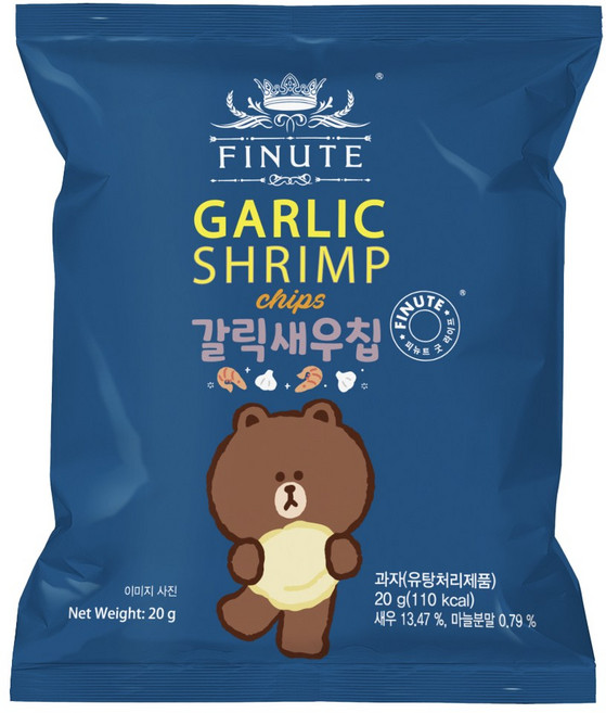 피뉴트 갈릭새우칩, 20g, 45개
