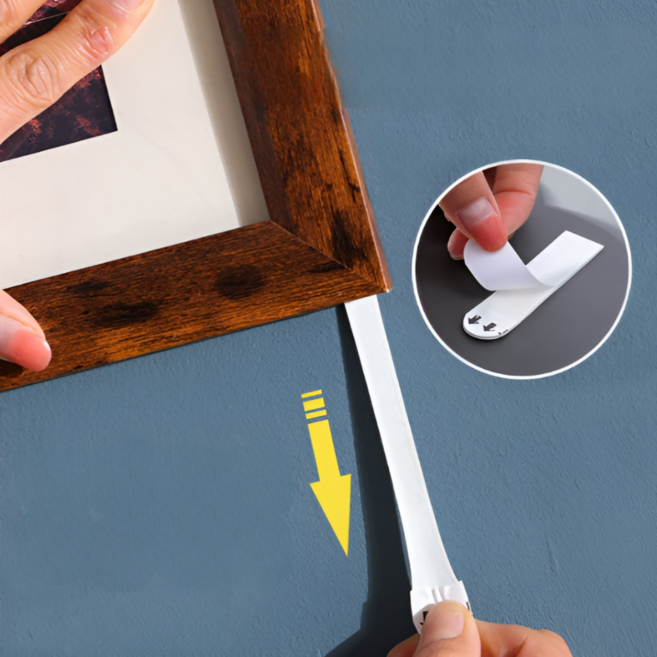 월드판다 벽지에 자국없는 초강력 손잡이 양면테이프 액자 걸이 무타공 실크벽지 손상방지, 20개