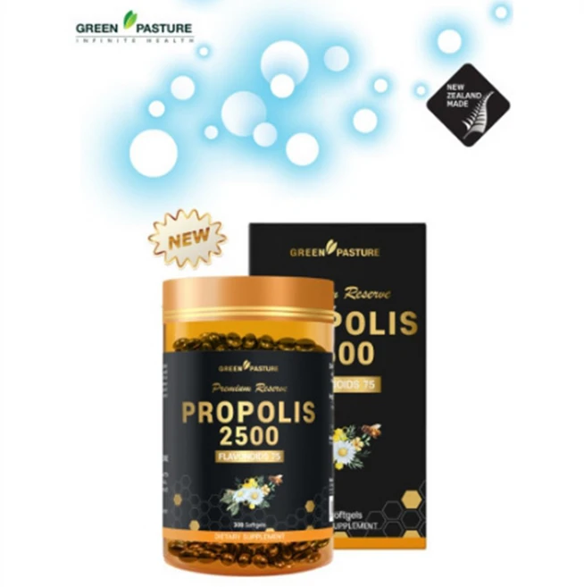 그린파스쳐 뉴질랜드 프로폴리스 2500mg 180캡슐 3개월 면역력강화, 1개, 180정, 180정 - 쿠팡
